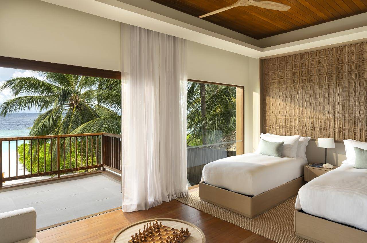Two Bedroom Beach Pavilion with Pool, wohnen 1. Stock, Huvafen Fushi Maldives